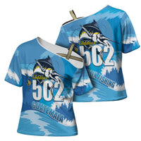 Blue Marlin Fishing Guatemala Cross Shoulder Shirt Makaira Nigricans 502 Outdoor Hobby