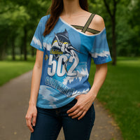 Blue Marlin Fishing Guatemala Cross Shoulder Shirt Makaira Nigricans 502 Outdoor Hobby