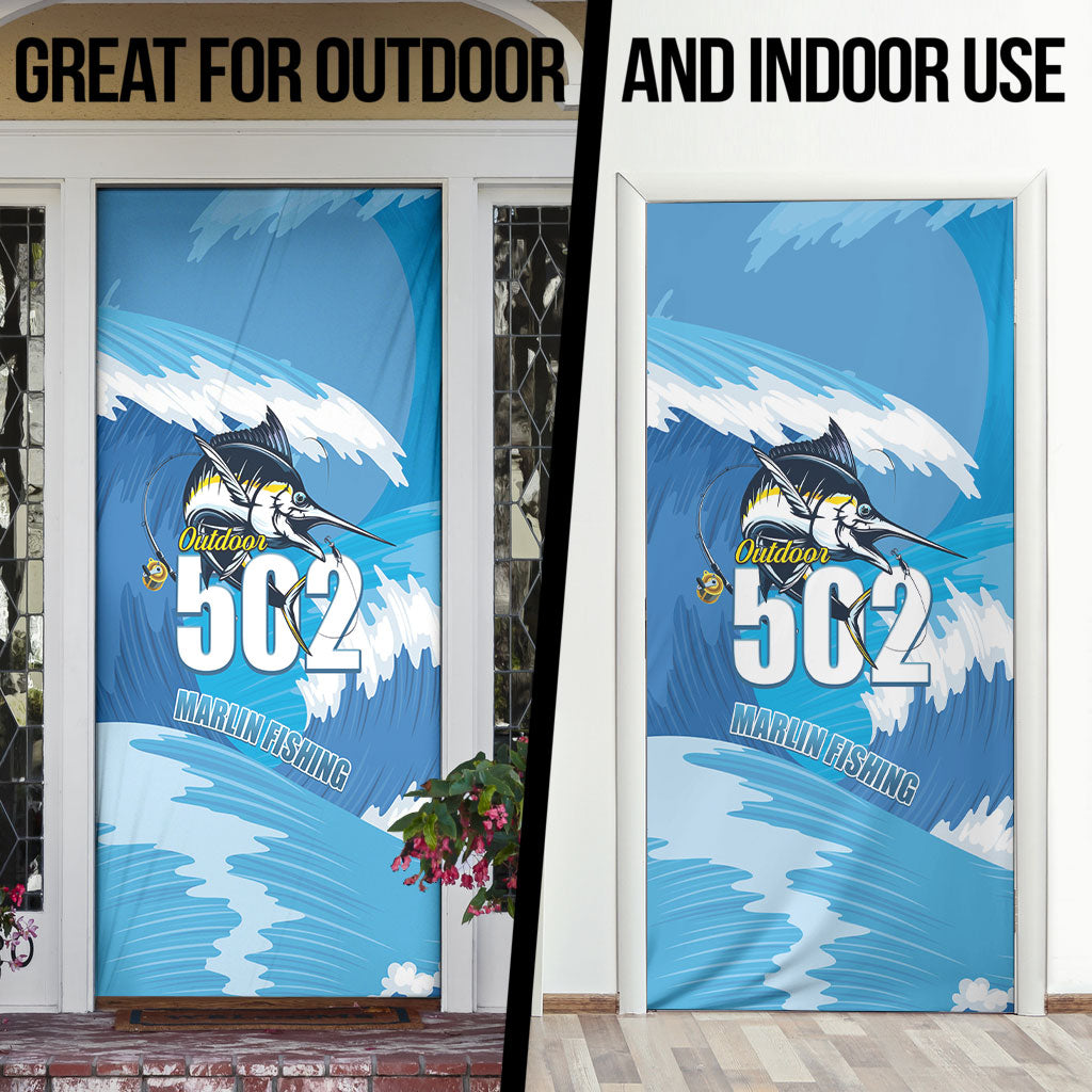 Blue Marlin Fishing Guatemala Door Cover Makaira Nigricans 502 Outdoor Hobby