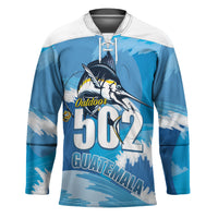 Blue Marlin Fishing Guatemala Hockey Jersey Makaira Nigricans 502 Outdoor Hobby