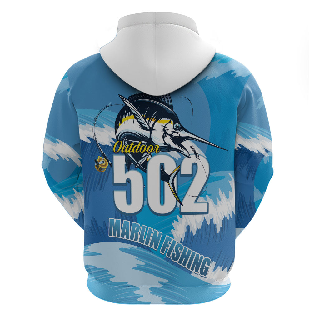 Blue Marlin Fishing Guatemala Hoodie Makaira Nigricans 502 Outdoor Hobby