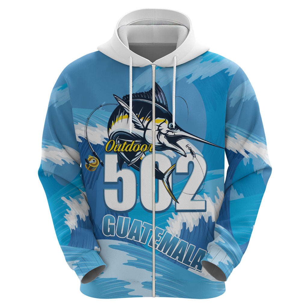 Blue Marlin Fishing Guatemala Hoodie Makaira Nigricans 502 Outdoor Hobby