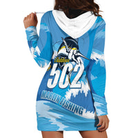 Blue Marlin Fishing Guatemala Hoodie Dress Makaira Nigricans 502 Outdoor Hobby