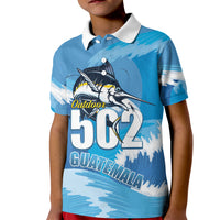 Blue Marlin Fishing Guatemala Kid Polo Shirt Makaira Nigricans 502 Outdoor Hobby