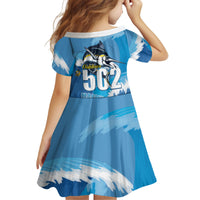 Blue Marlin Fishing Guatemala Kid Short Sleeve Dress Makaira Nigricans 502 Outdoor Hobby