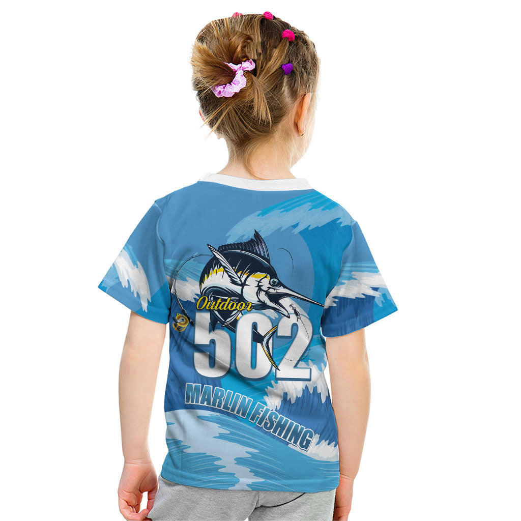 Blue Marlin Fishing Guatemala Kid T Shirt Makaira Nigricans 502 Outdoor Hobby