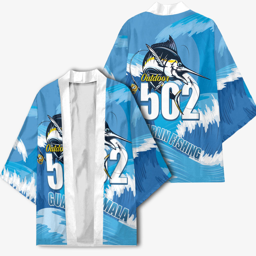 Blue Marlin Fishing Guatemala Kimono Makaira Nigricans 502 Outdoor Hobby