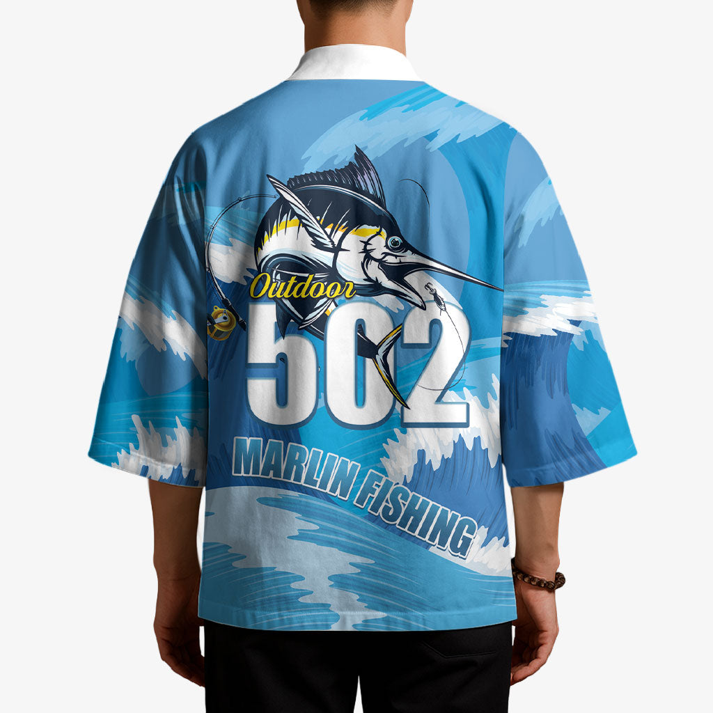 Blue Marlin Fishing Guatemala Kimono Makaira Nigricans 502 Outdoor Hobby