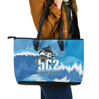 Blue Marlin Fishing Guatemala Leather Tote Bag Makaira Nigricans 502 Outdoor Hobby