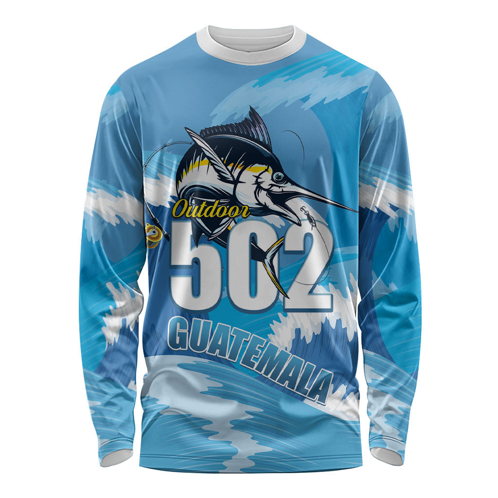 Blue Marlin Fishing Guatemala Long Sleeve Shirt Makaira Nigricans 502 Outdoor Hobby