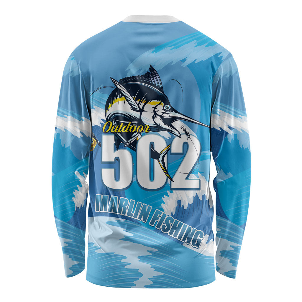 Blue Marlin Fishing Guatemala Long Sleeve Shirt Makaira Nigricans 502 Outdoor Hobby