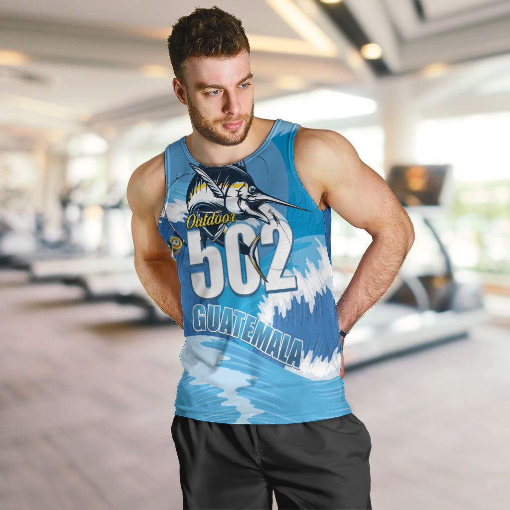 Blue Marlin Fishing Guatemala Men Tank Top Makaira Nigricans 502 Outdoor Hobby