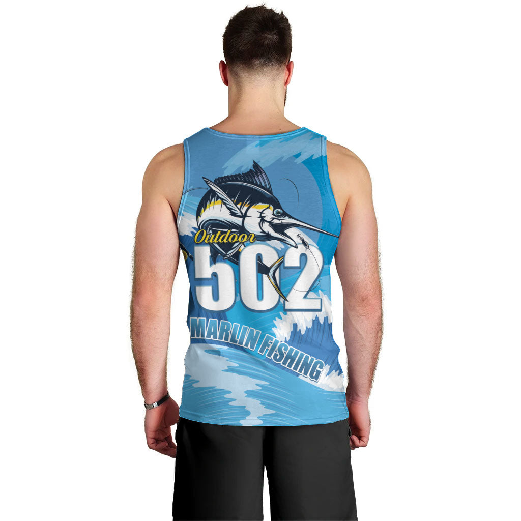 Blue Marlin Fishing Guatemala Men Tank Top Makaira Nigricans 502 Outdoor Hobby