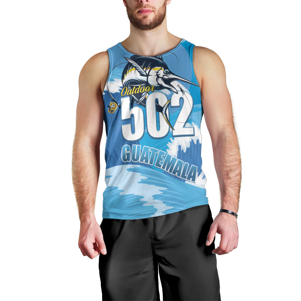 Blue Marlin Fishing Guatemala Men Tank Top Makaira Nigricans 502 Outdoor Hobby