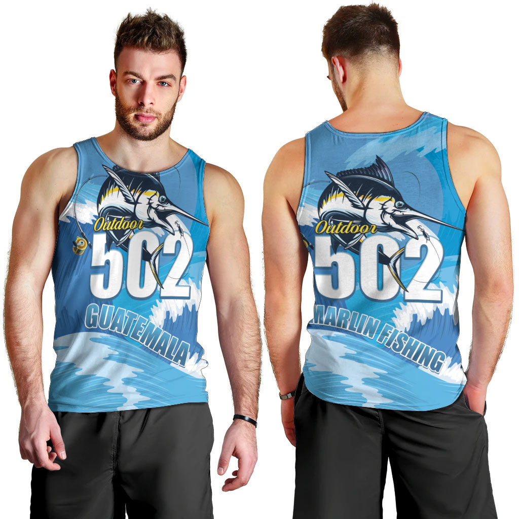 Blue Marlin Fishing Guatemala Men Tank Top Makaira Nigricans 502 Outdoor Hobby