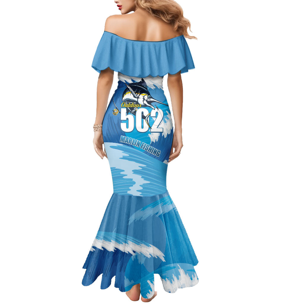 Blue Marlin Fishing Guatemala Mermaid Dress Makaira Nigricans 502 Outdoor Hobby