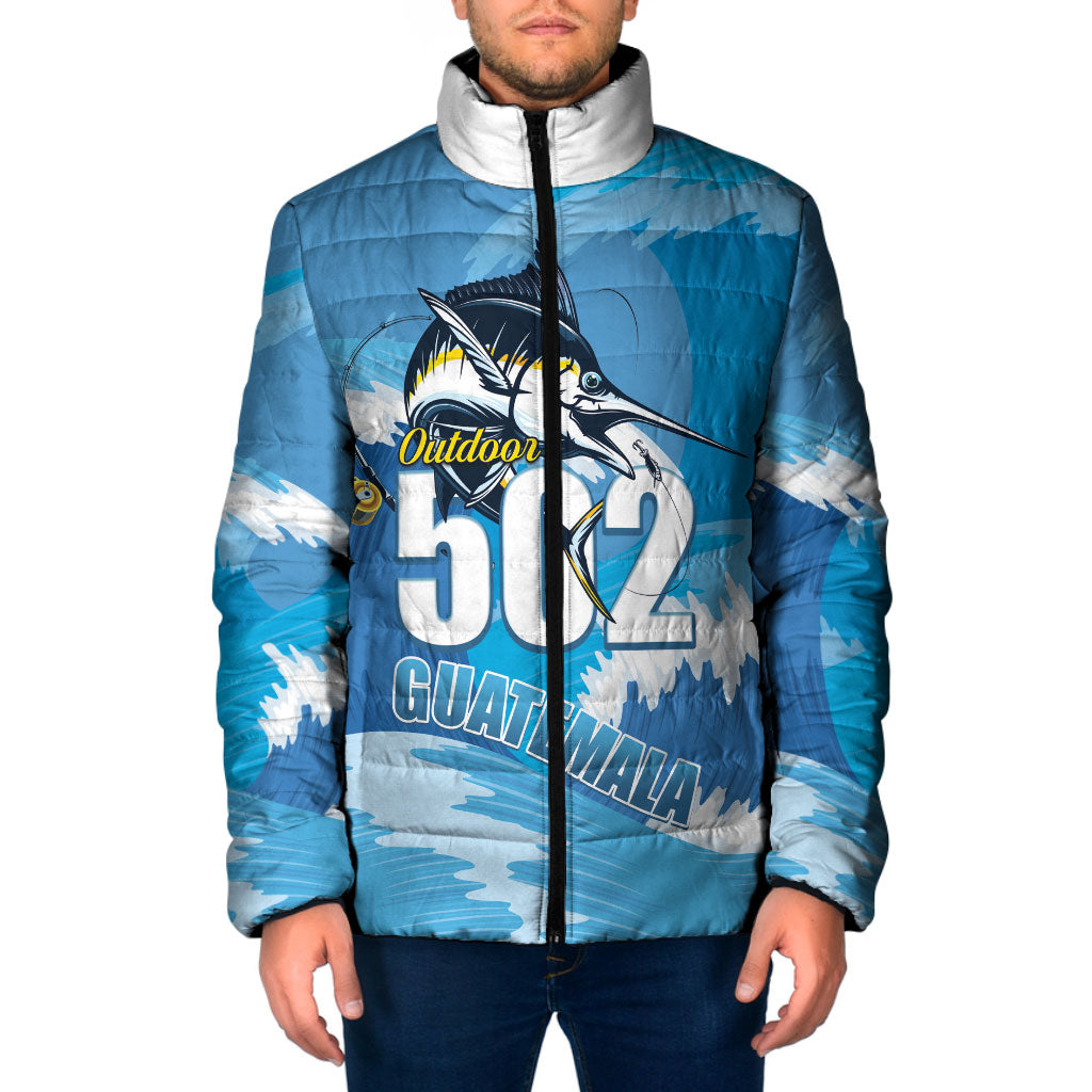 Blue Marlin Fishing Guatemala Padded Jacket Makaira Nigricans 502 Outdoor Hobby