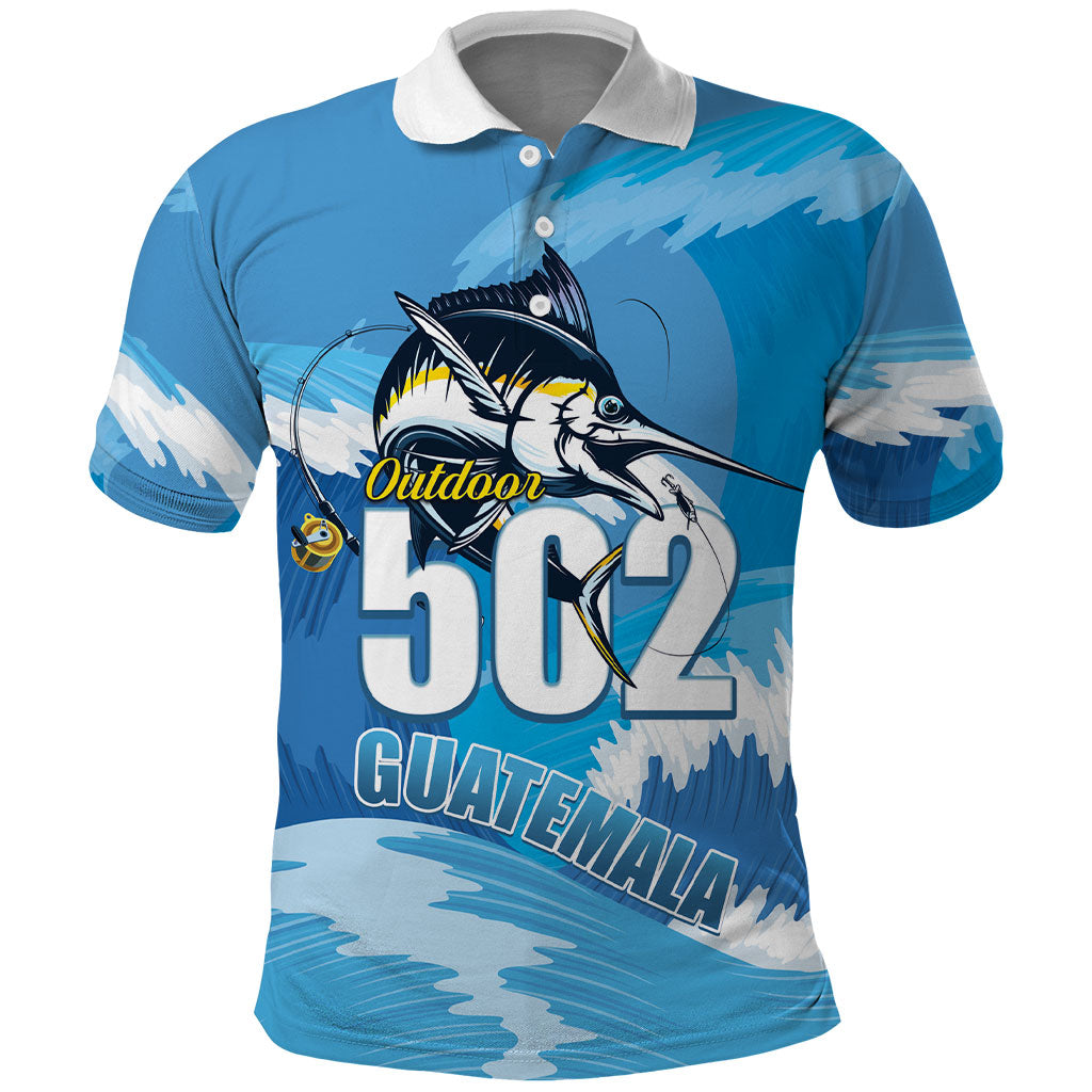 Blue Marlin Fishing Guatemala Polo Shirt Makaira Nigricans 502 Outdoor Hobby