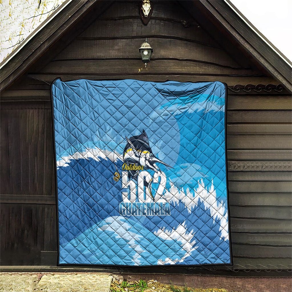 Blue Marlin Fishing Guatemala Quilt Makaira Nigricans 502 Outdoor Hobby