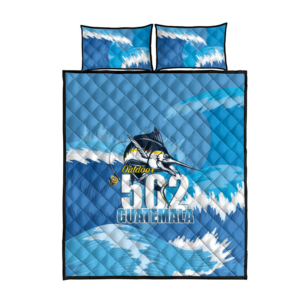 Blue Marlin Fishing Guatemala Quilt Bed Set Makaira Nigricans 502 Outdoor Hobby
