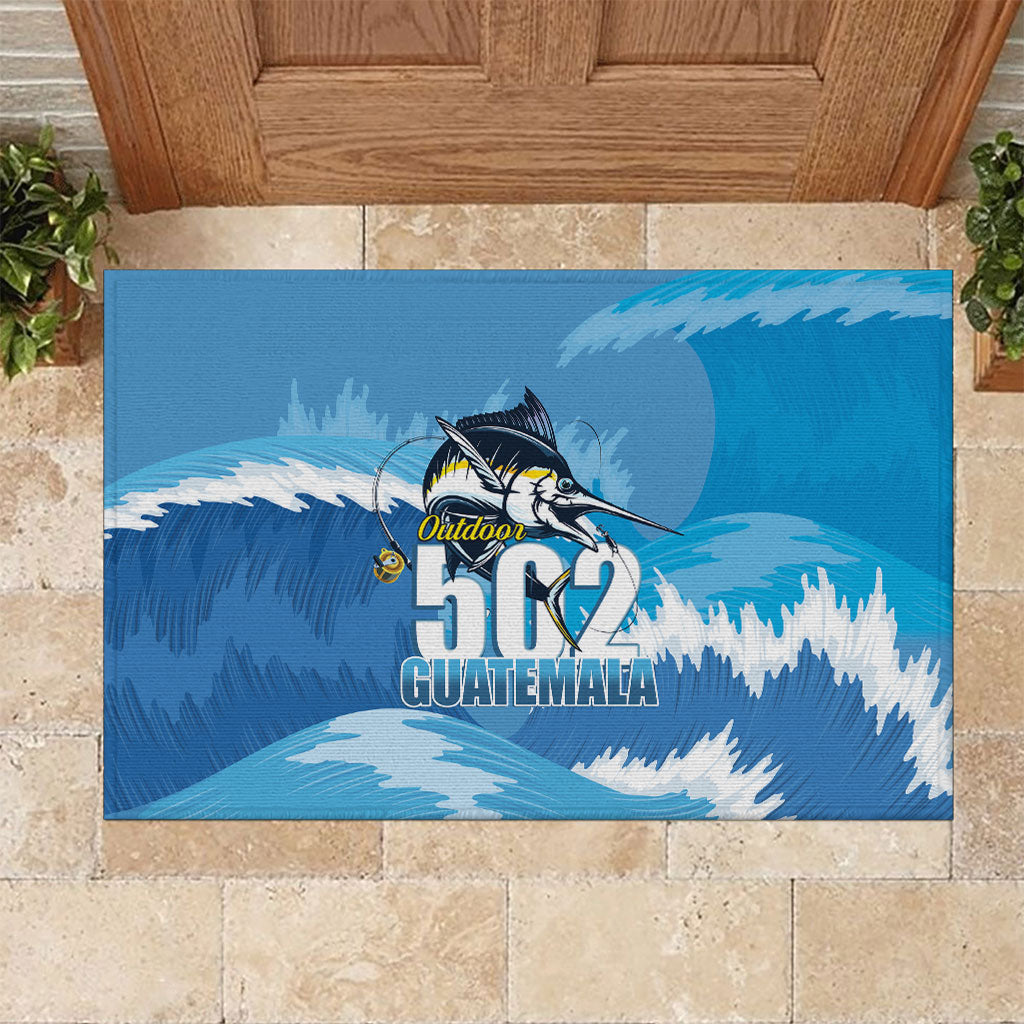 Blue Marlin Fishing Guatemala Rubber Doormat Makaira Nigricans 502 Outdoor Hobby