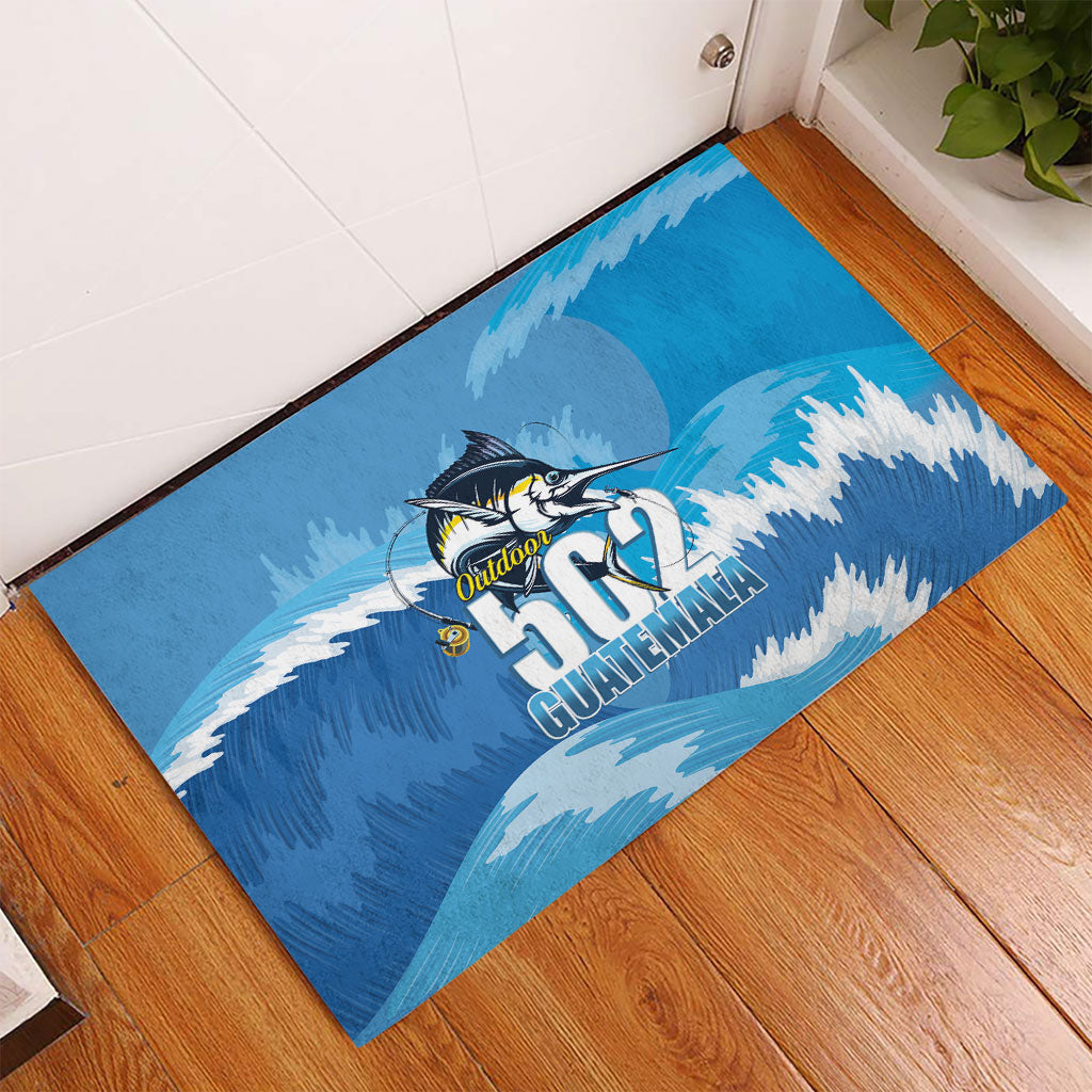 Blue Marlin Fishing Guatemala Rubber Doormat Makaira Nigricans 502 Outdoor Hobby