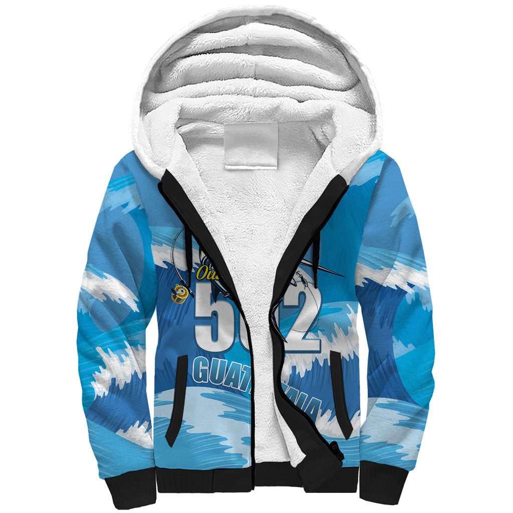 Blue Marlin Fishing Guatemala Sherpa Hoodie Makaira Nigricans 502 Outdoor Hobby