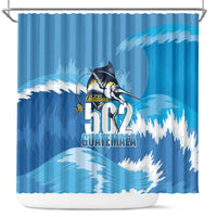 Blue Marlin Fishing Guatemala Shower Curtain Makaira Nigricans 502 Outdoor Hobby