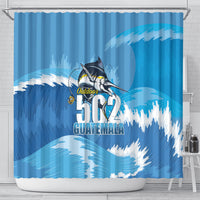 Blue Marlin Fishing Guatemala Shower Curtain Makaira Nigricans 502 Outdoor Hobby