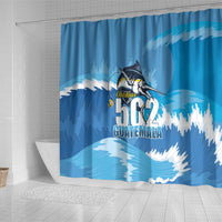 Blue Marlin Fishing Guatemala Shower Curtain Makaira Nigricans 502 Outdoor Hobby