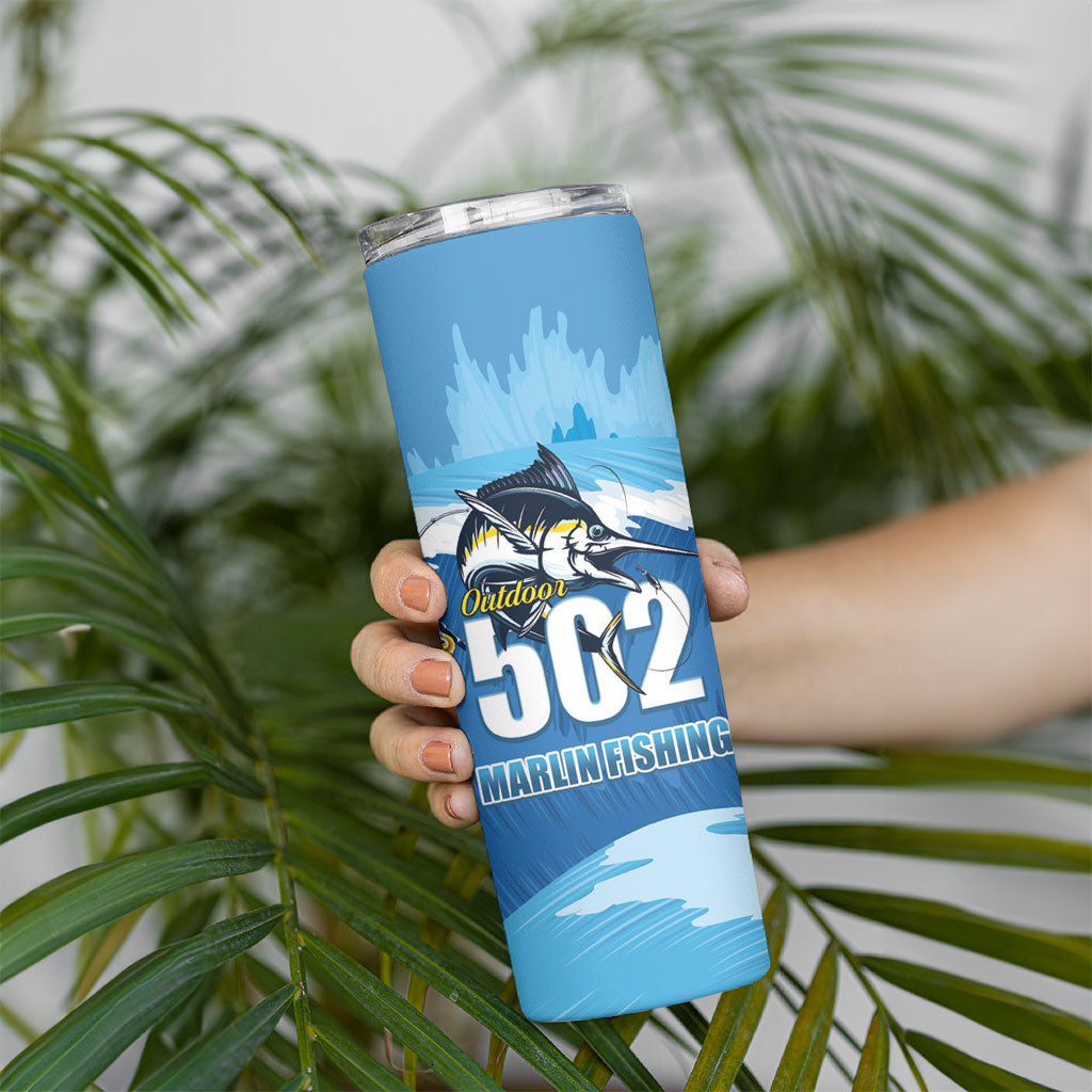Blue Marlin Fishing Guatemala Skinny Tumbler Makaira Nigricans 502 Outdoor Hobby