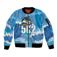 Blue Marlin Fishing Guatemala Sleeve Zip Bomber Jacket Makaira Nigricans 502 Outdoor Hobby