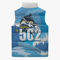 Blue Marlin Fishing Guatemala Sleeveless Puffer Jacket Makaira Nigricans 502 Outdoor Hobby