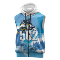 Blue Marlin Fishing Guatemala Sleeveless Zip Hoodie Makaira Nigricans 502 Outdoor Hobby