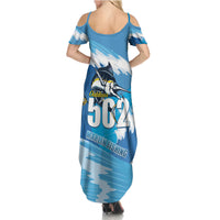 Blue Marlin Fishing Guatemala Summer Maxi Dress Makaira Nigricans 502 Outdoor Hobby