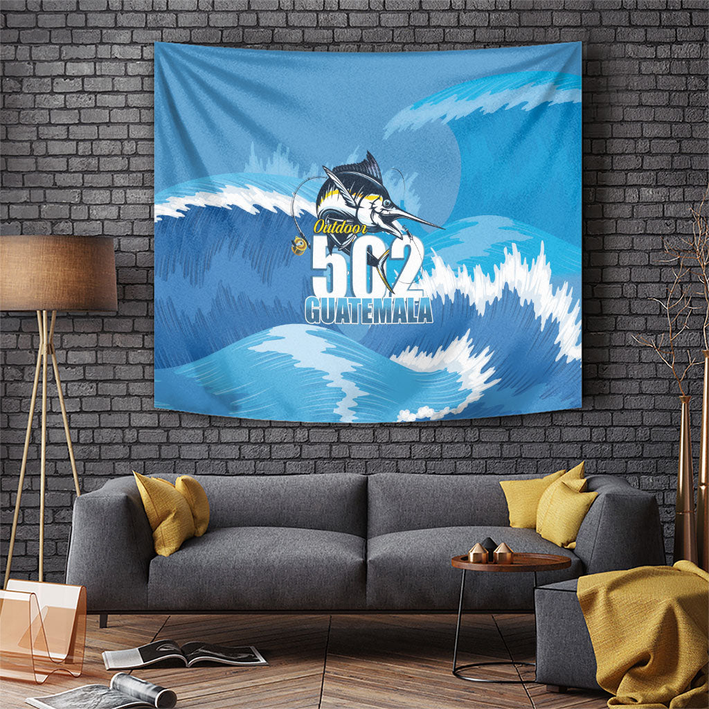Blue Marlin Fishing Guatemala Tapestry Makaira Nigricans 502 Outdoor Hobby