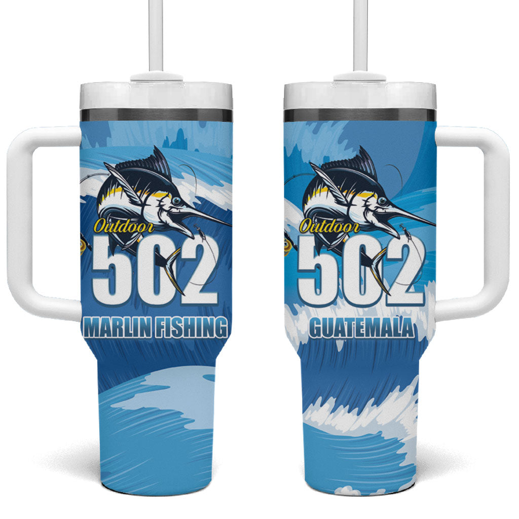 Blue Marlin Fishing Guatemala Tumbler With Handle Makaira Nigricans 502 Outdoor Hobby