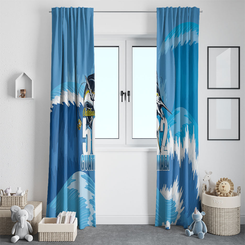 Blue Marlin Fishing Guatemala Window Curtain Makaira Nigricans 502 Outdoor Hobby