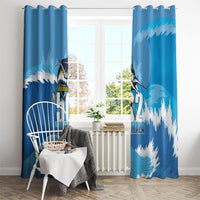 Blue Marlin Fishing Guatemala Window Curtain Makaira Nigricans 502 Outdoor Hobby