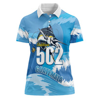 Blue Marlin Fishing Guatemala Women Polo Shirt Makaira Nigricans 502 Outdoor Hobby