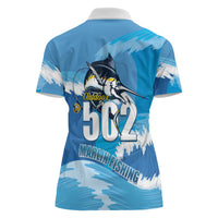 Blue Marlin Fishing Guatemala Women Polo Shirt Makaira Nigricans 502 Outdoor Hobby