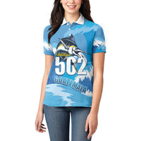 Blue Marlin Fishing Guatemala Women Polo Shirt Makaira Nigricans 502 Outdoor Hobby