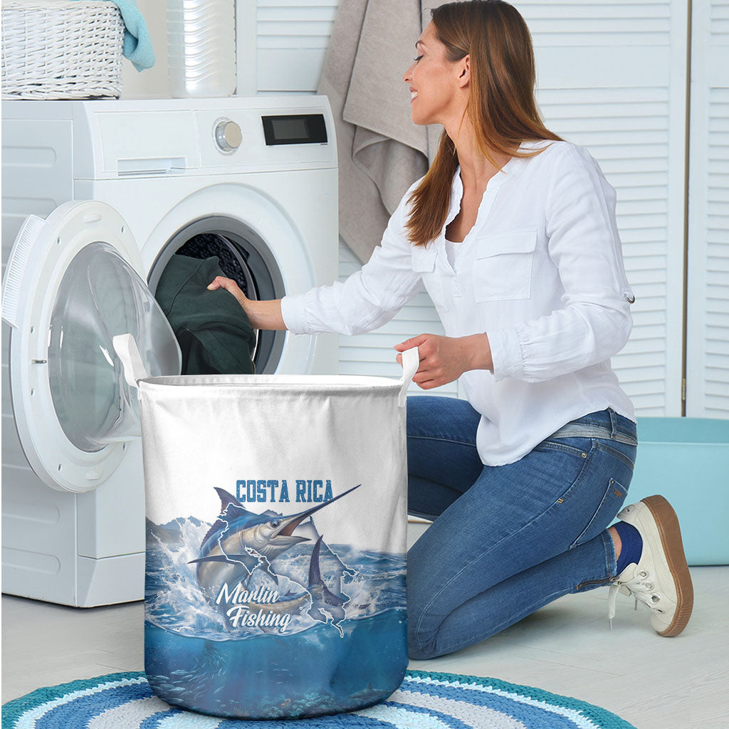 Blue Marlin Fishing Costa Rica Laundry Basket Makaira Nigricans Deep Sea Fishing