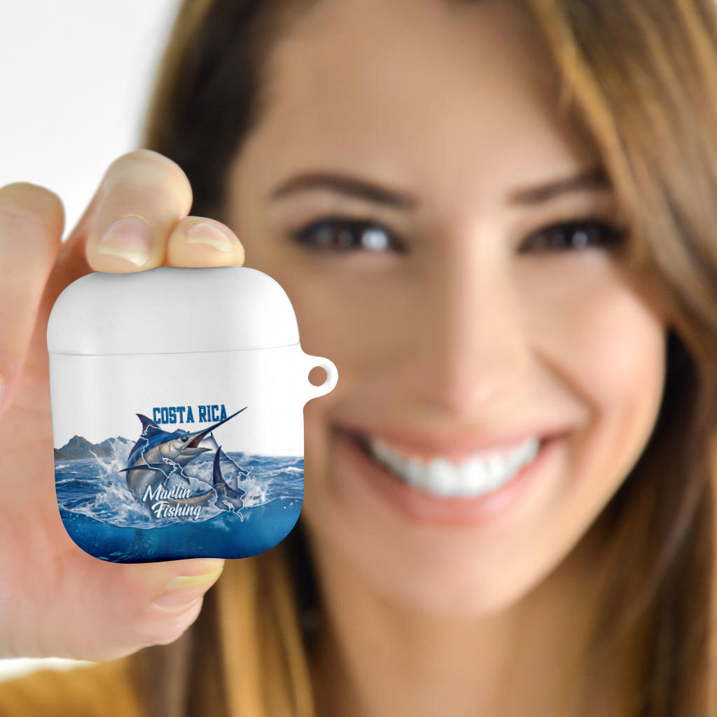 Blue Marlin Fishing Costa Rica AirPods Case Makaira Nigricans Deep Sea Fishing