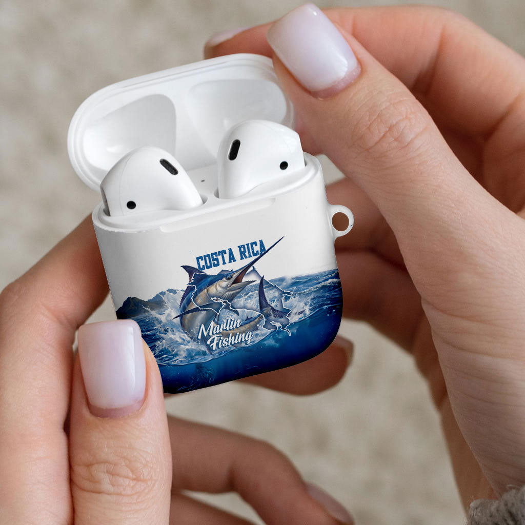Blue Marlin Fishing Costa Rica AirPods Case Makaira Nigricans Deep Sea Fishing