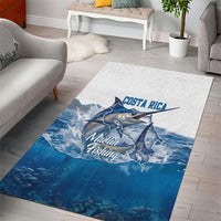 Blue Marlin Fishing Costa Rica Area Rug Makaira Nigricans Deep Sea Fishing