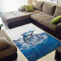 Blue Marlin Fishing Costa Rica Area Rug Makaira Nigricans Deep Sea Fishing
