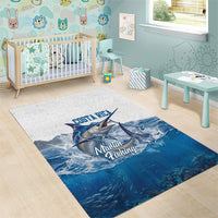 Blue Marlin Fishing Costa Rica Area Rug Makaira Nigricans Deep Sea Fishing