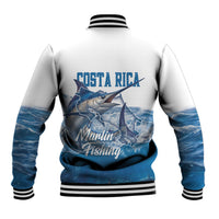 Blue Marlin Fishing Costa Rica Baseball Jacket Makaira Nigricans Deep Sea Fishing