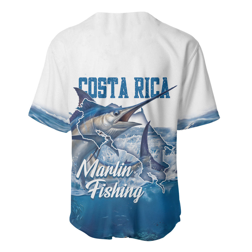 Blue Marlin Fishing Costa Rica Baseball Jersey Makaira Nigricans Deep Sea Fishing